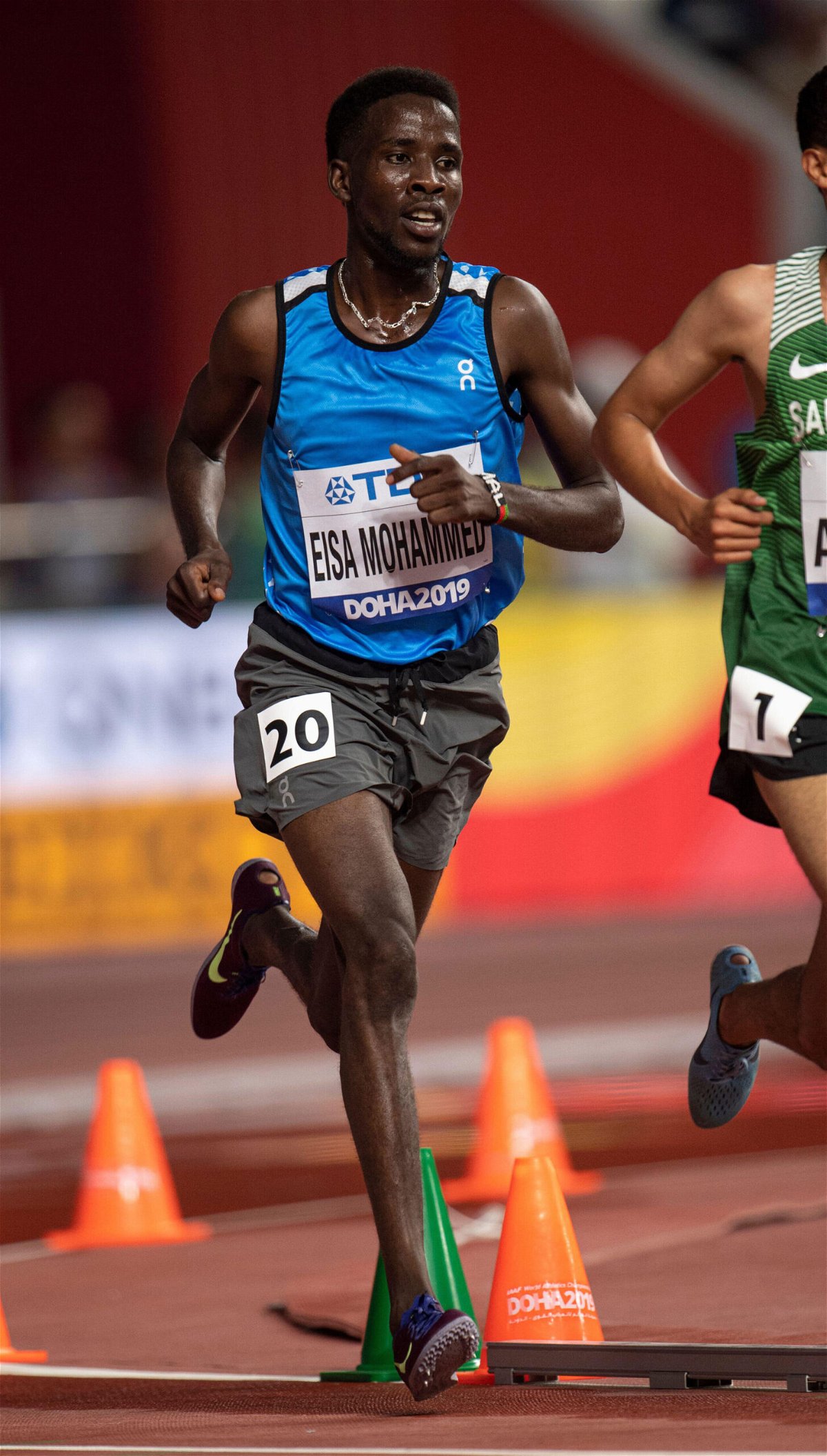 <i>Gary Mitchell/GMP Media/Alamy</i><br/>Mohammed competes in the men's 5