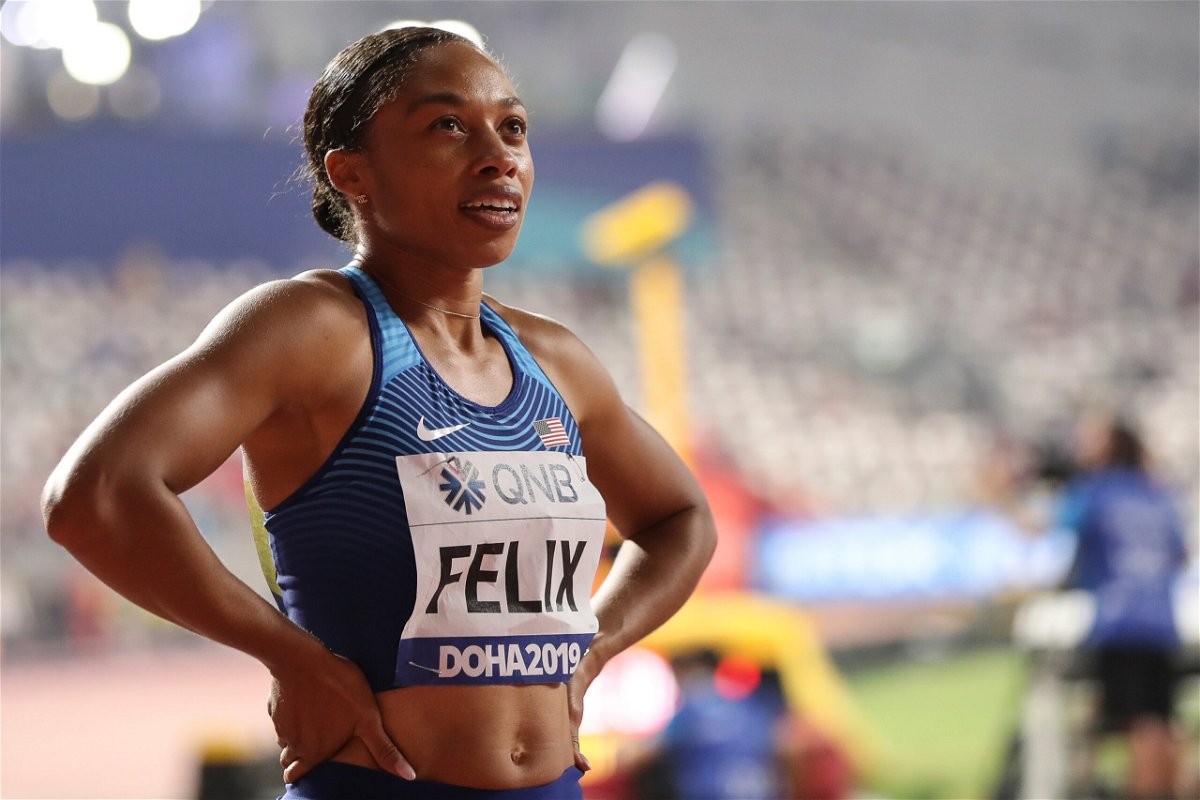 Olympic champion Allyson Felix of the United States.