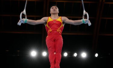 China's Liu Yang won gold in the gymnastics men's rings event at the 2020 Tokyo Olympics.