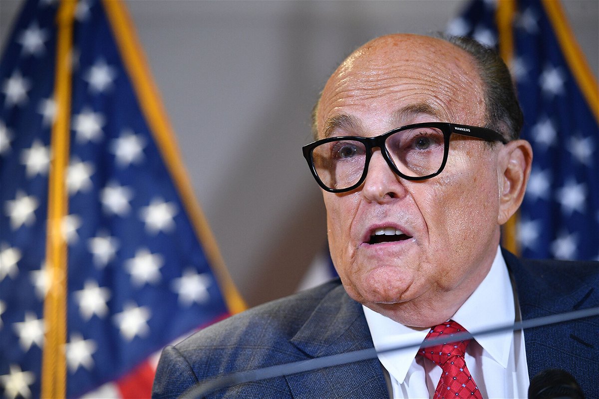 <i>Mandel Ngan/AFP/Getty Images</i><br/>The Justice Department could not find evidence that FBI employees leaked non-public information to Rudy Giuliani about the Hillary Clinton email investigation in the lead-up to the 2016 election.