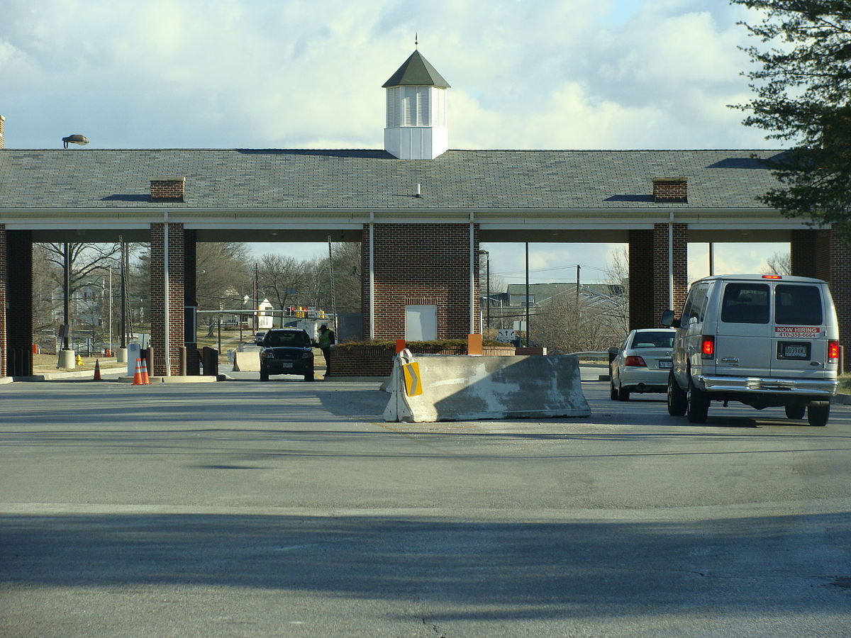 Main entrance to US Army Post, Fort George G. Meade, MD.