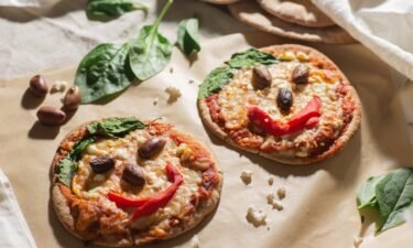 For these kid-friendly pita pizzas
