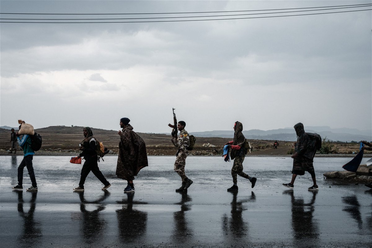<i>Yasuyoshi Chiba/AFP via Getty Images</i><br/>Biden signs executive order authorizing new Ethiopia sanctions amid reports of atrocities. This image shows Tigray Defence Force soldiers in Mekele