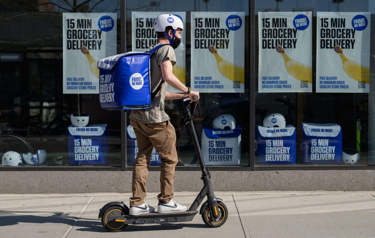 <i>Angela Weiss/AFP/Getty Images</i><br/>The race for on-demand delivery is now measured in minutes
