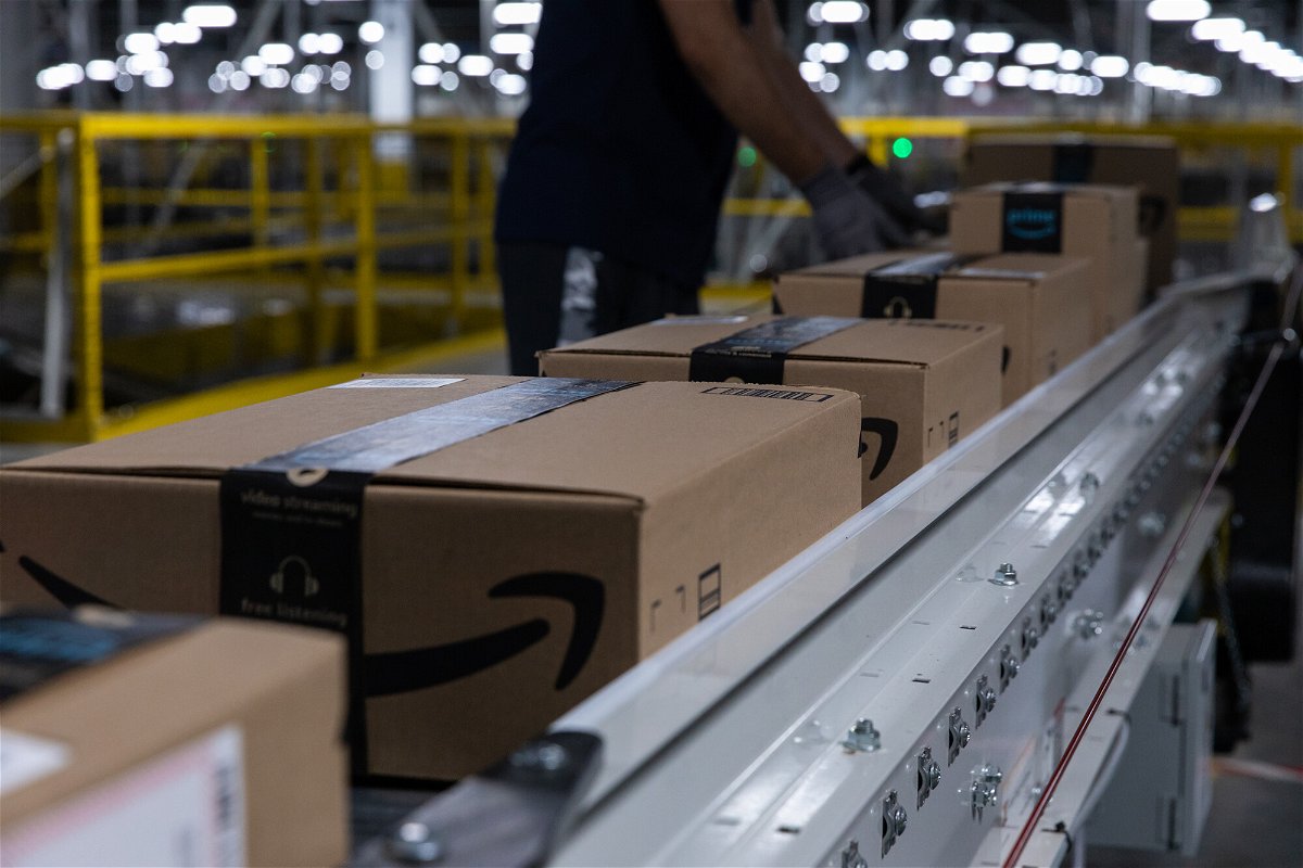 <i>Rachel Jessen/Bloomberg/Getty Images</i><br/>Amazon is offering to cover four-year college tuition for most of its workers in the United States. Pictured is an Amazon fulfillment center in Raleigh