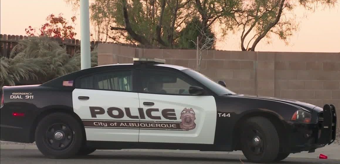 Albuquerque police at the scene of a house party shooting.