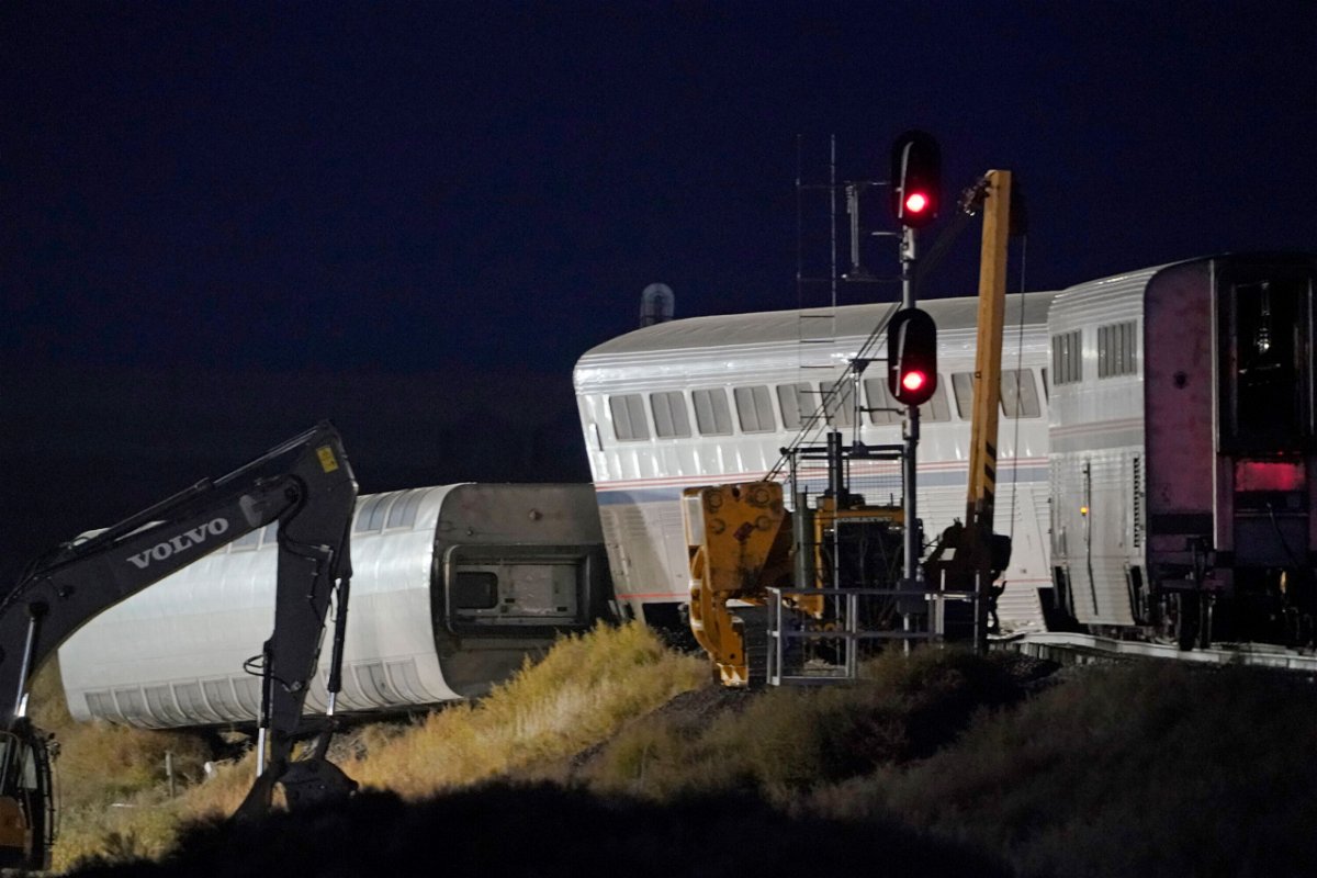 <i>Ted S. Warren/AP</i><br/>Seven people injured when an Amtrak train derailed last month in rural Montana have filed federal lawsuits against Amtrak and BNSF Railway