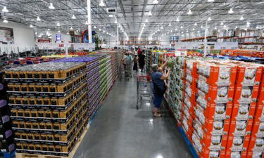 Costco raised its minimum wage to $17 an hour. Pictured is a Costco store on August 18.