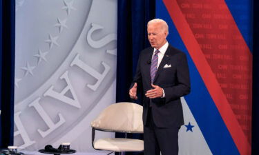 President Joe Biden said Thursday evening he's considering deploying the National Guard to help ease stress on the US supply chain as it prompts growing concern about the economy