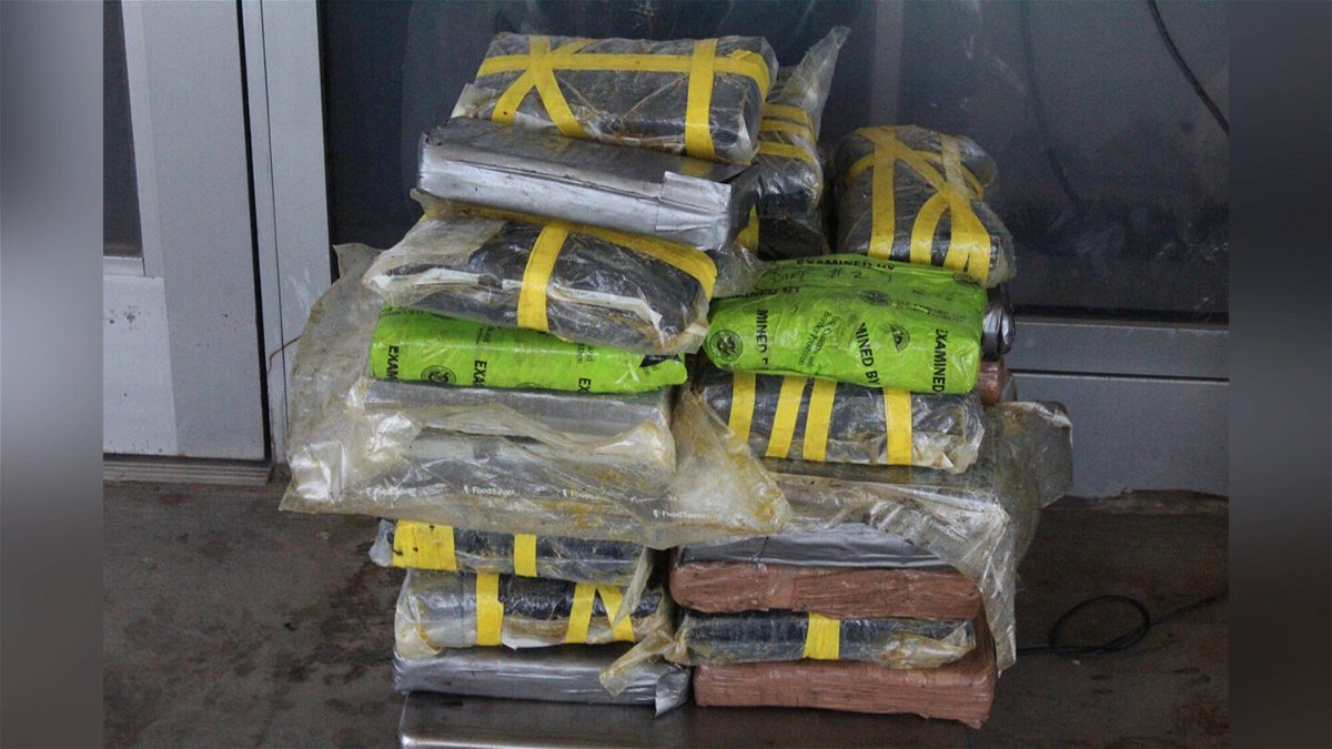 <i>US Customs and Border Protection</i><br/>The packages of cocaine seized by CBP officers at Pharr International Bridge.