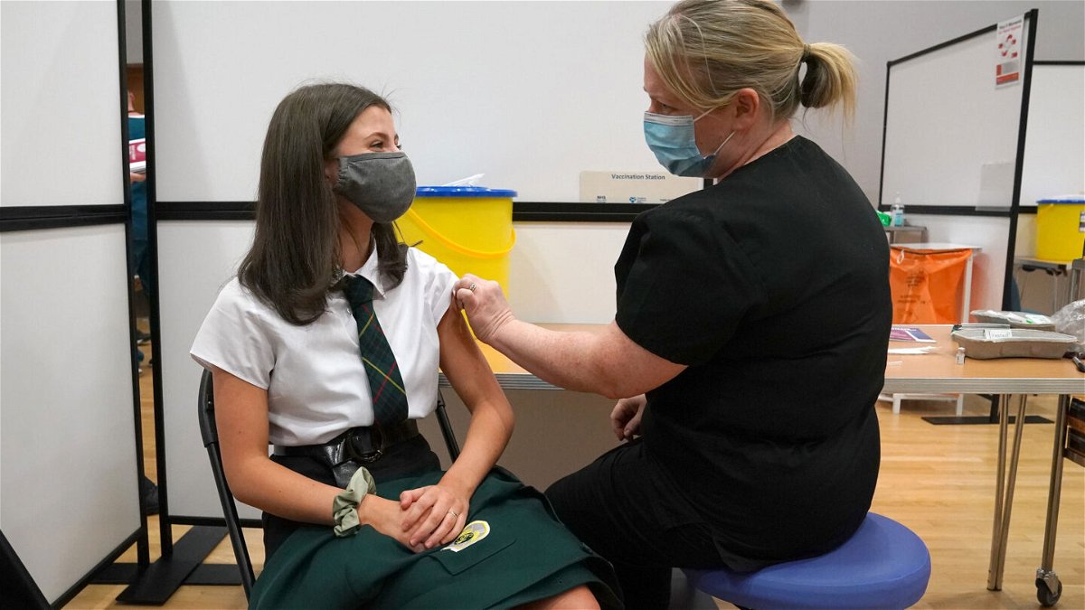 <i>Andrew Milligan/PA Images via Getty Images</i><br/>Teenagers in England must wait to be vaccinated at school