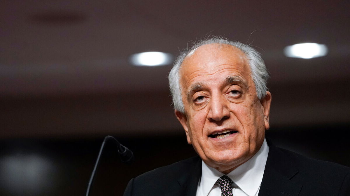 <i>Susan Walsh/Pool/Getty Images</i><br/>Ambassador Zalmay Khalilzad