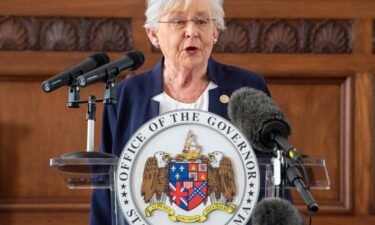 Alabama governor Kay Ivey Monday has instructed state agencies to fight federal Covid-19 vaccine mandates. Ivey is seen here in Montgomery