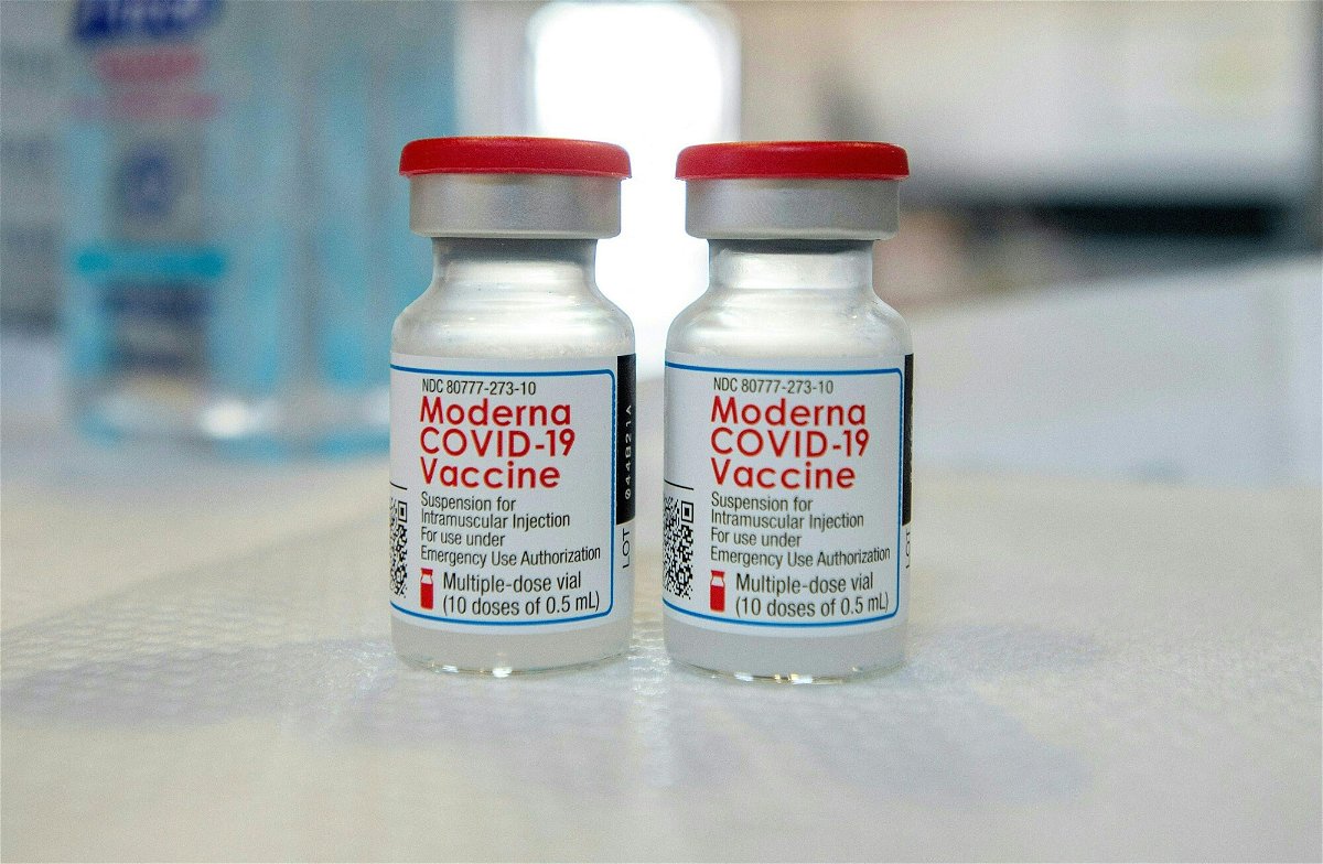 <i>Joseph Prezioso/AFP/Getty Images</i><br/>Moderna's Covid-19 vaccine.