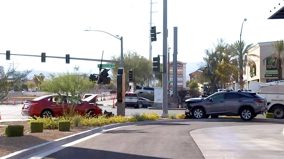 <i>KVVU</i><br/>Nevada Gov. Steve Sisolak was deemed at fault for a two-car collision that left him and the other driver with minor injuries after he failed to yield the right of way