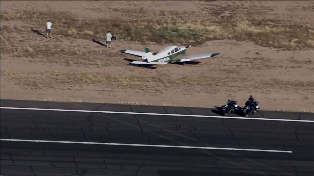 Plane involved in a mid-air collision in Arizona.