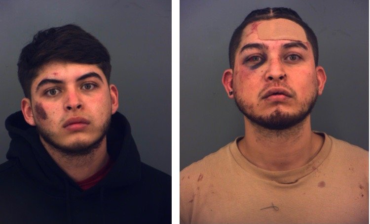 The Hernandez brothers, jailed for allegedly pointing rifles at an east El Paso man.