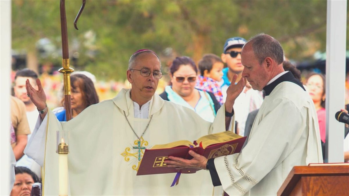 Bishop Mark Seitz celebrates All Souls Day Mass.