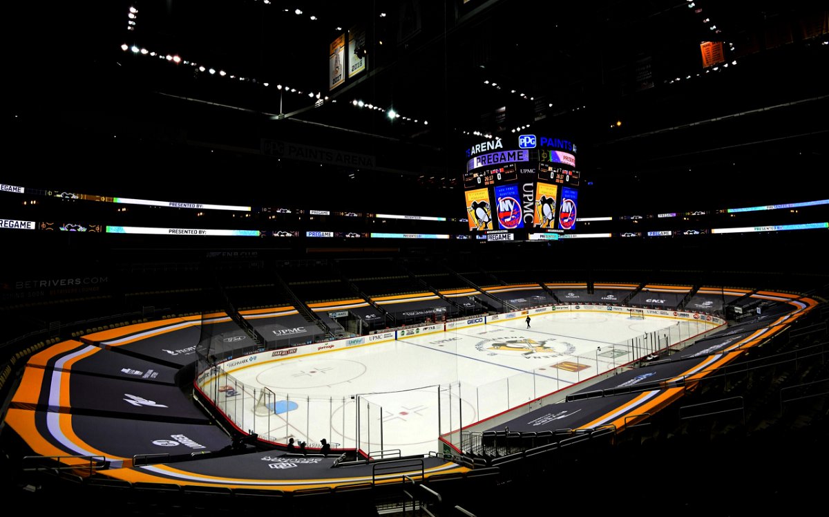 <i>Emilee Chinn/Getty Images</i><br/>A general view of the PPG PAINTS Arena prior to a game between the Pittsburgh Penguins and New York Islanders on February 18