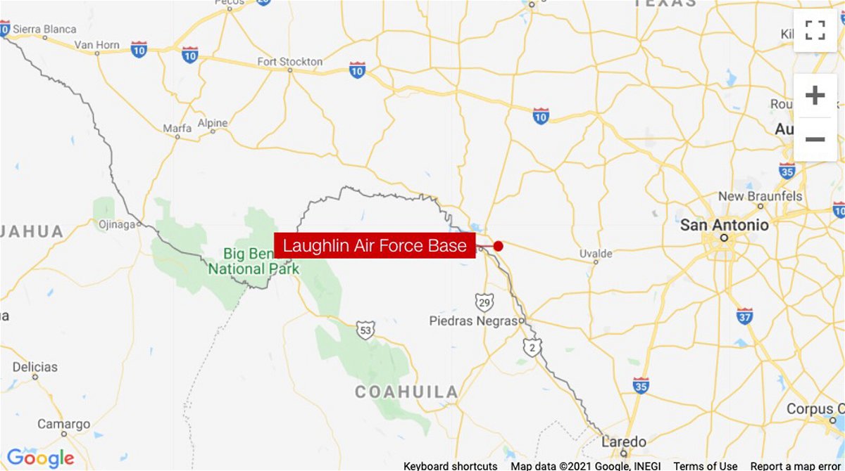 <i>Google</i><br/>One pilot is dead and two others are injured following an aircraft accident at Laughlin Air Force Base in southwestern Texas on November 19