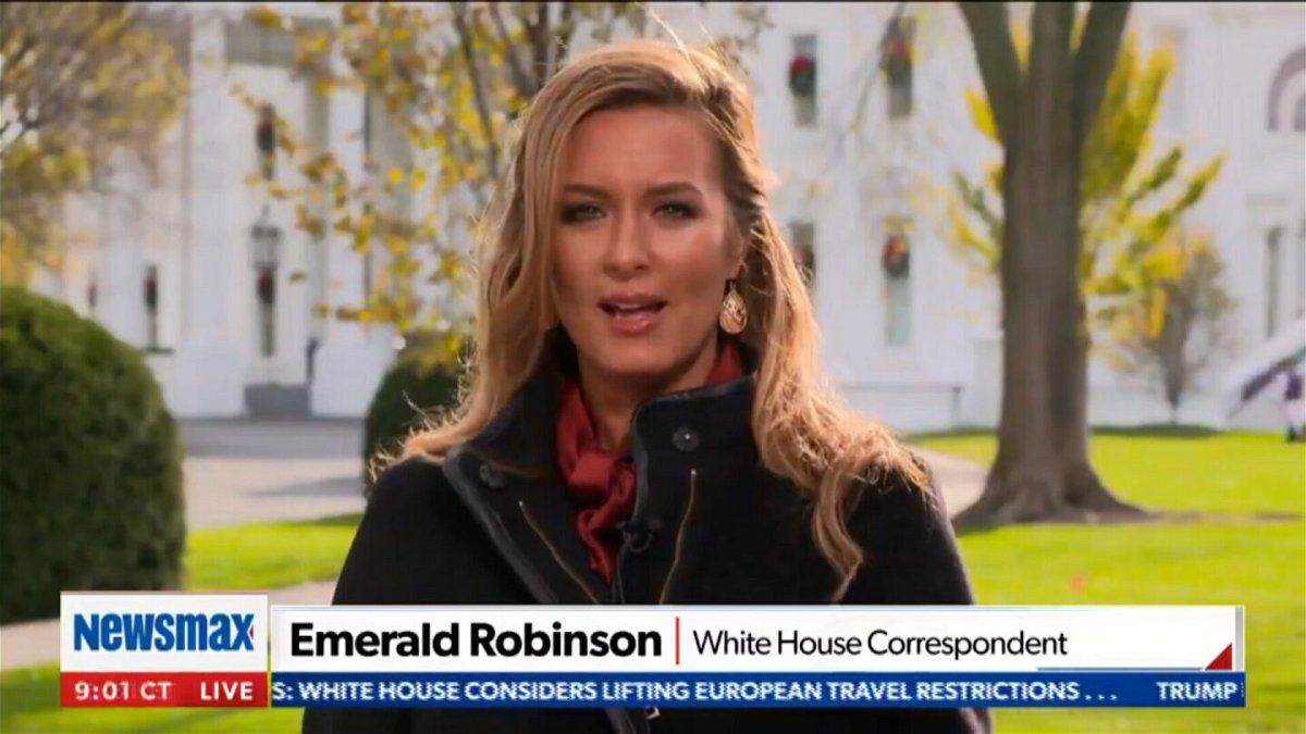 <i>Newsmax</i><br/>Twitter has permanently suspended Newsmax White House correspondent Emerald Robinson for repeatedly posting blatant misinformation about Covid-19 vaccines.