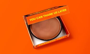 Reese's is releasing its largest peanut butter cup ever: a nine-inch Reese's Thanksgiving Pie.