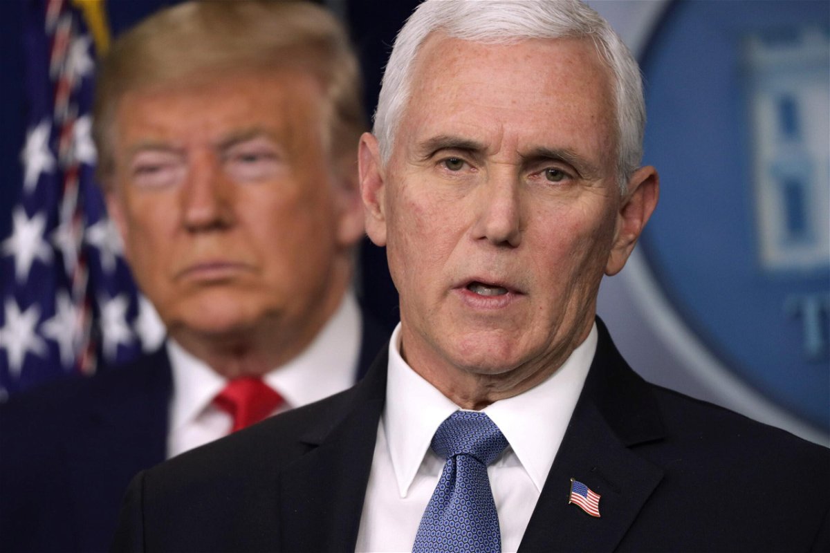 <i>Alex Wong/Getty Images</i><br/>Former Vice President Mike Pence said Monday evening that he had looked to Founding Father James Madison as he had certified the 2020 presidential election for Joe Biden