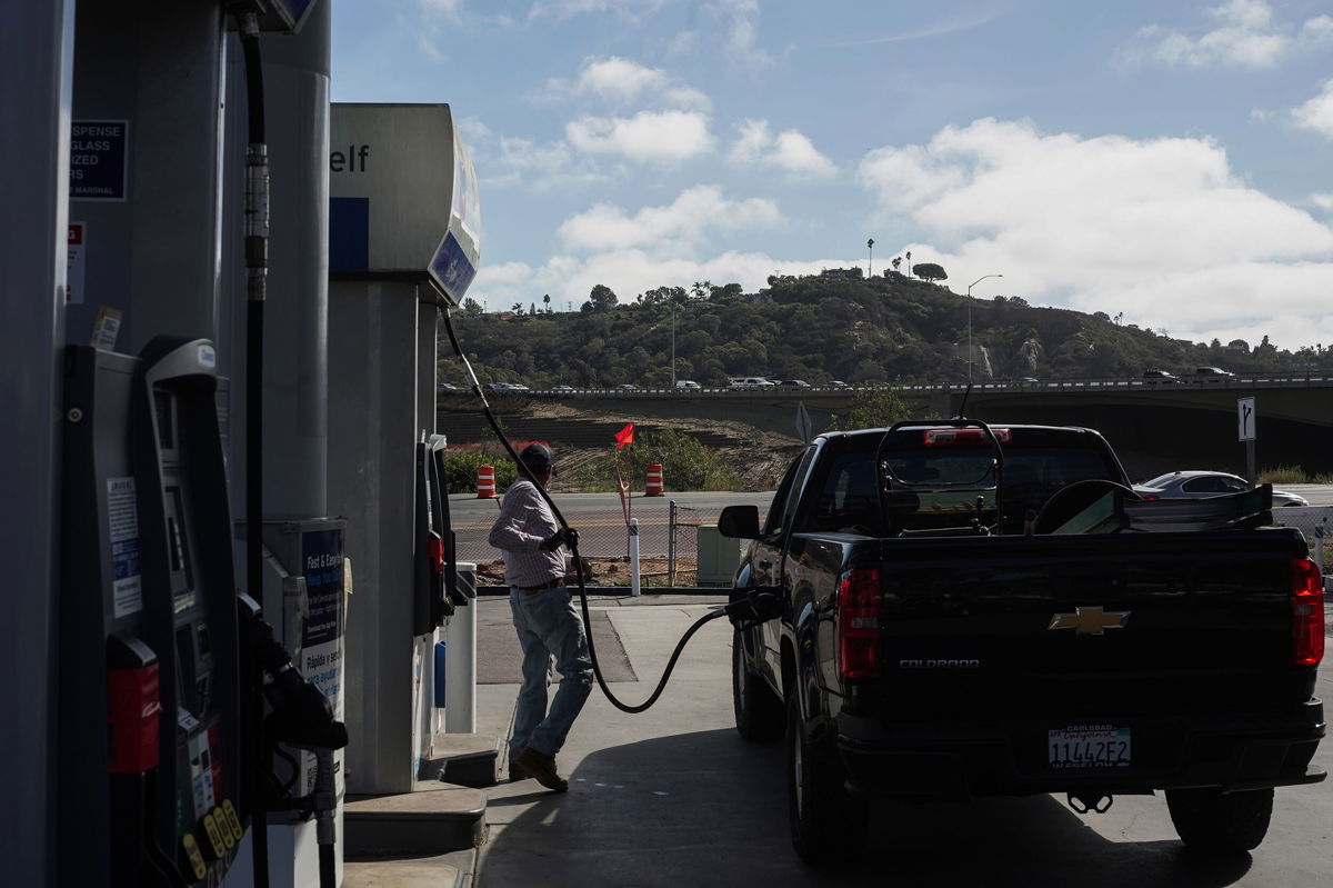 <i>Bing Guan/Bloomberg/Getty Images</i><br/>California gas prices hit $4.682 per gallon on Monday