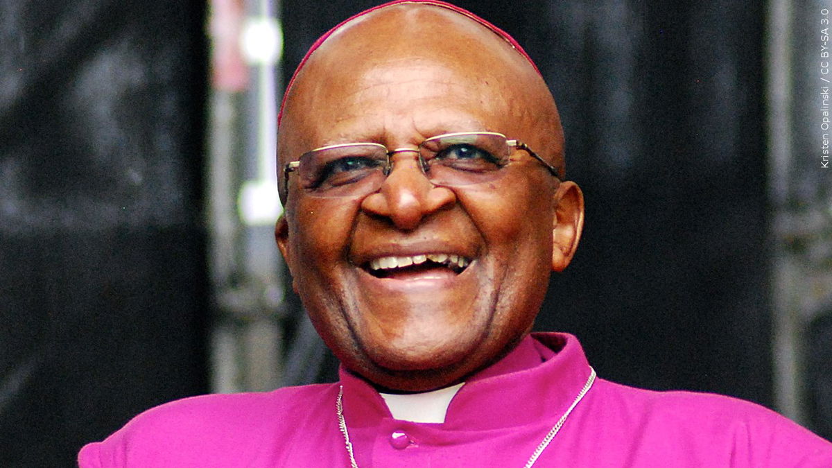 Desmond Tutu, retired Bishop of the Anglican Church of Southern Africa.