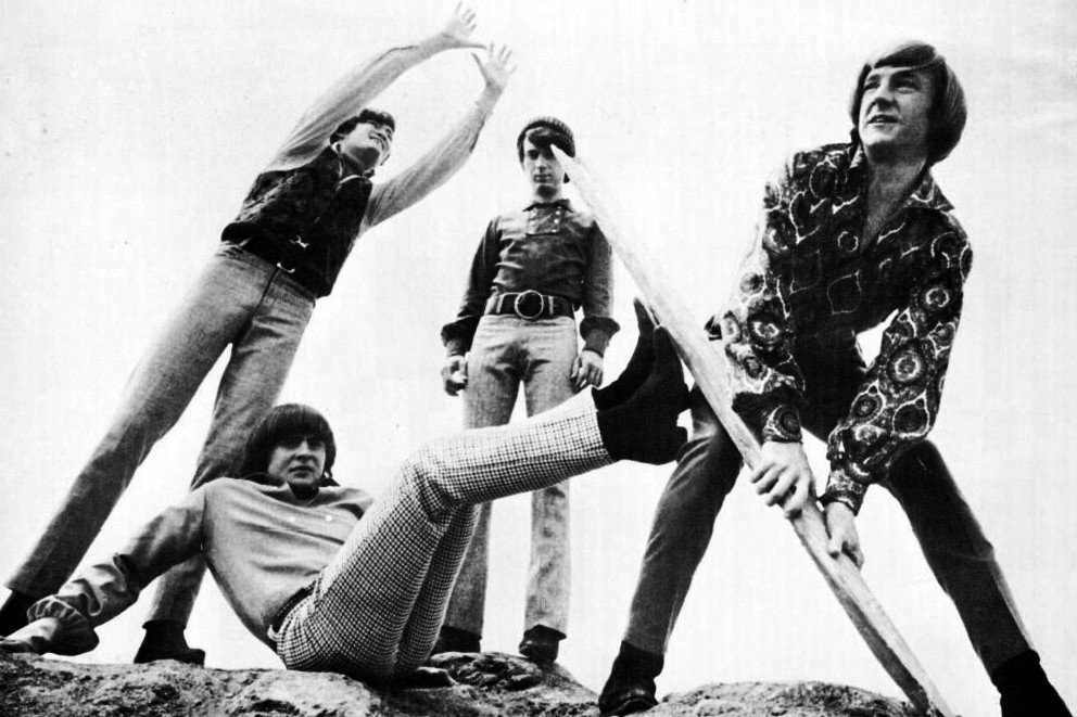 Michael Nesmith (center) with the Monkees in 1967.