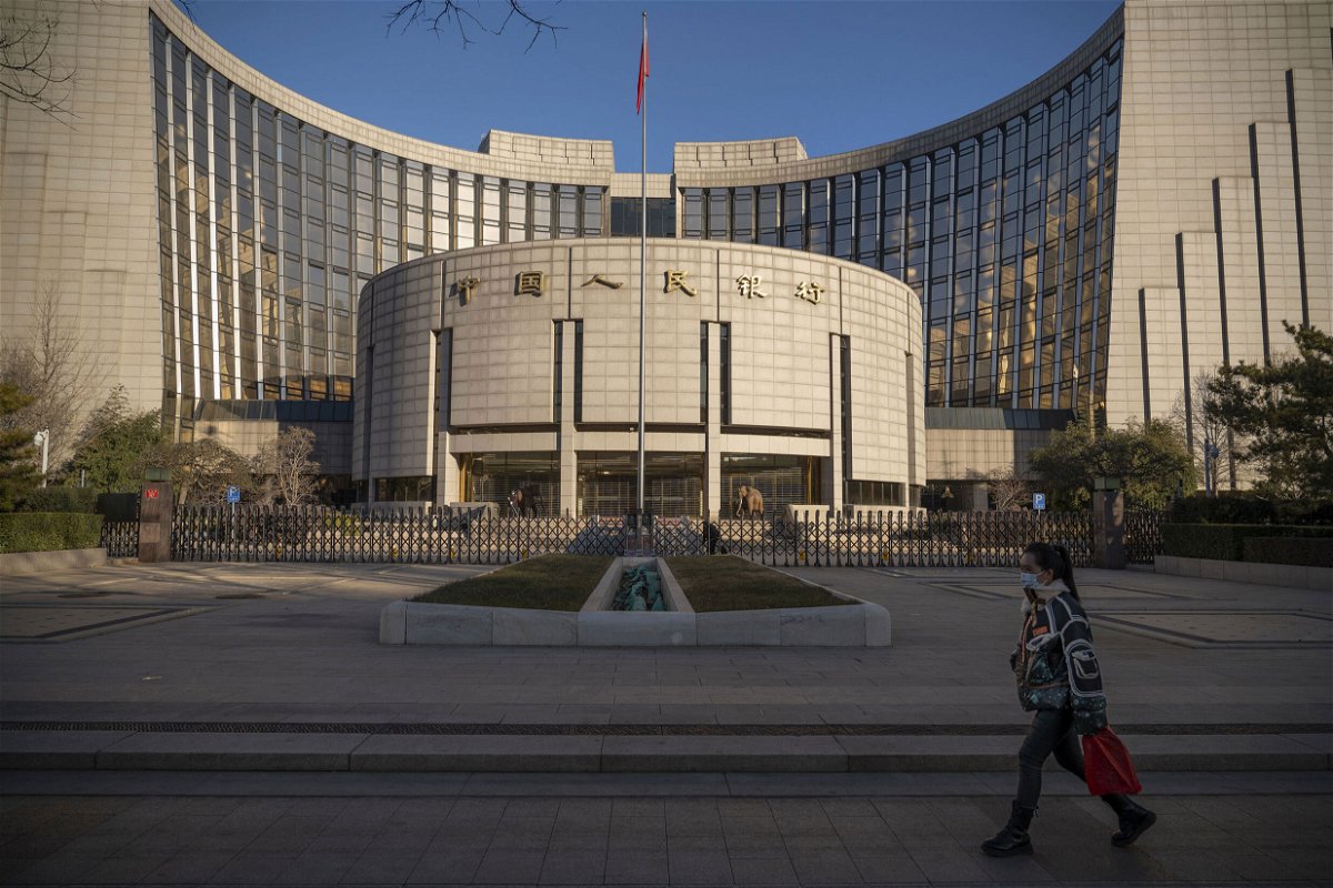 <i>Andrea Verdelli/Bloomberg/Getty Images</i><br/>China cuts key interest rate for the first time in 20 months. Pictured is the People's Bank of China (PBOC) in Beijing