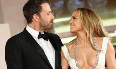 Jennifer Lopez says she's not upset over Ben Affleck's comments regarding his ex-wife Jennifer Garner. The two actors are seen here at the 78 Venice International Film Festival in 2021.