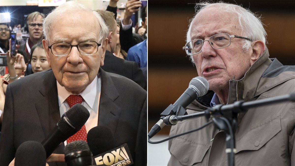 Warren Buffett (left)