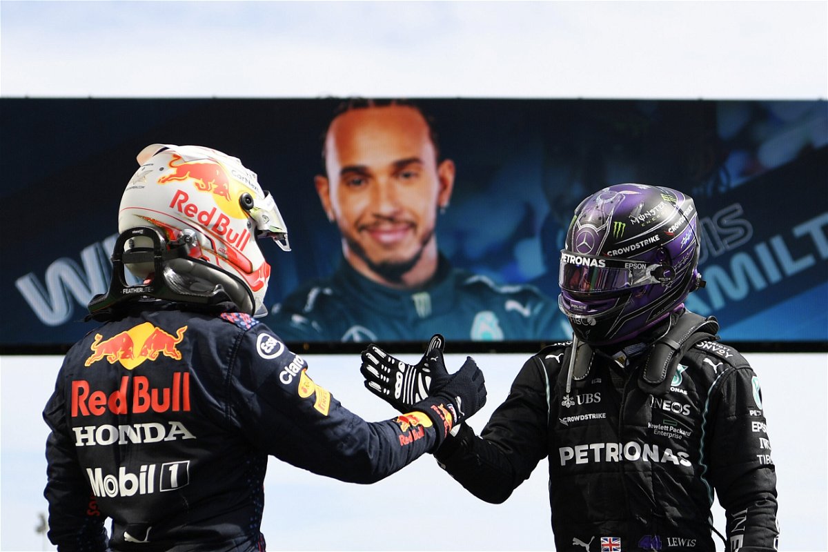 <i>Gabriel Bouys/Pool/Getty Images</i><br/>Lewis Hamilton and Max Verstappen have waged a thrilling title battle this season.