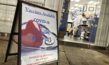 A pharmacy in New York City offers vaccines for Covid-19