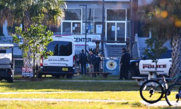 Police fatally shot a man wielding a knife inside a Florida university residence hall Friday night