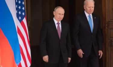 President Joe Biden (right) will hold a call with Russian President Vladimir Putin on December 30 "to discuss a range of topics
