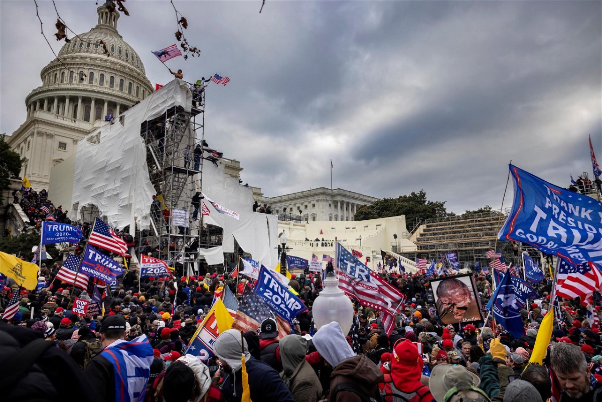 <i>Brent Stirton/Getty Images</i><br/>The Capitol insurrection is one of the biggest news stories of 2021. Trump supporters are seen clashing with police and security forces as people try to storm the US Capitol on January 6