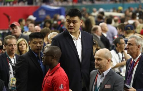 Ming walks on the sideline before Super Bowl 51 between the Atlanta Falcons and the New England Patriots in 2017.