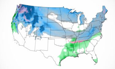 Areas around Nashville could pick up about an inch of snow