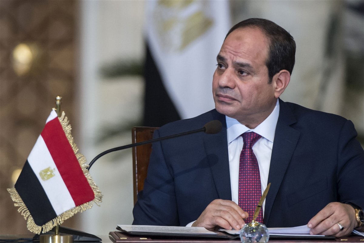 <i>KHALED DESOUKI/AFP/AFP/Getty Images</i><br/>Egyptian President Abdel Fattah al-Sisi attends a press conference with his Russian counterpart (unseen) following their talks at the presidential palace in the capital Cairo on December 11