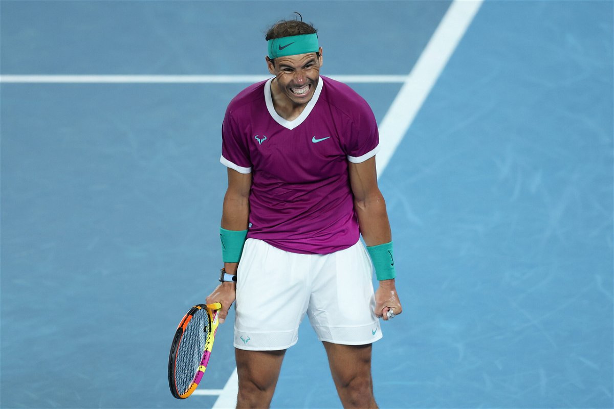 <i>Graham Denholm/Getty Images AsiaPac/Getty Images</i><br/>Rafael Nadal is just one win away from winning a record-breaking 21st grand slam title after the Spaniard reached the Australian Open final on January 28.