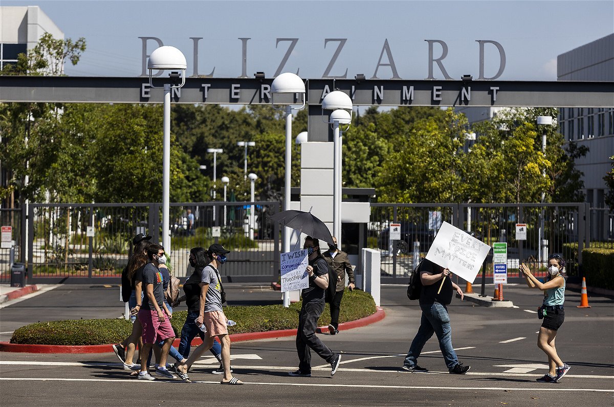<i>Allen J. Schaben/Los Angeles Times/Getty Images</i><br/>Microsoft announced plans to acquire Activision Blizzard in a blockbuster deal worth nearly $70 billion.