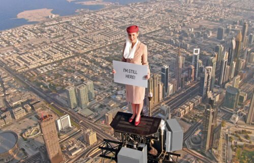Emirates is soaring up and around the Burj Khalifa for another edition of its viral ad campaign