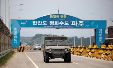 An unidentified person has crossed the heavily armed border from South Korea into North Korea