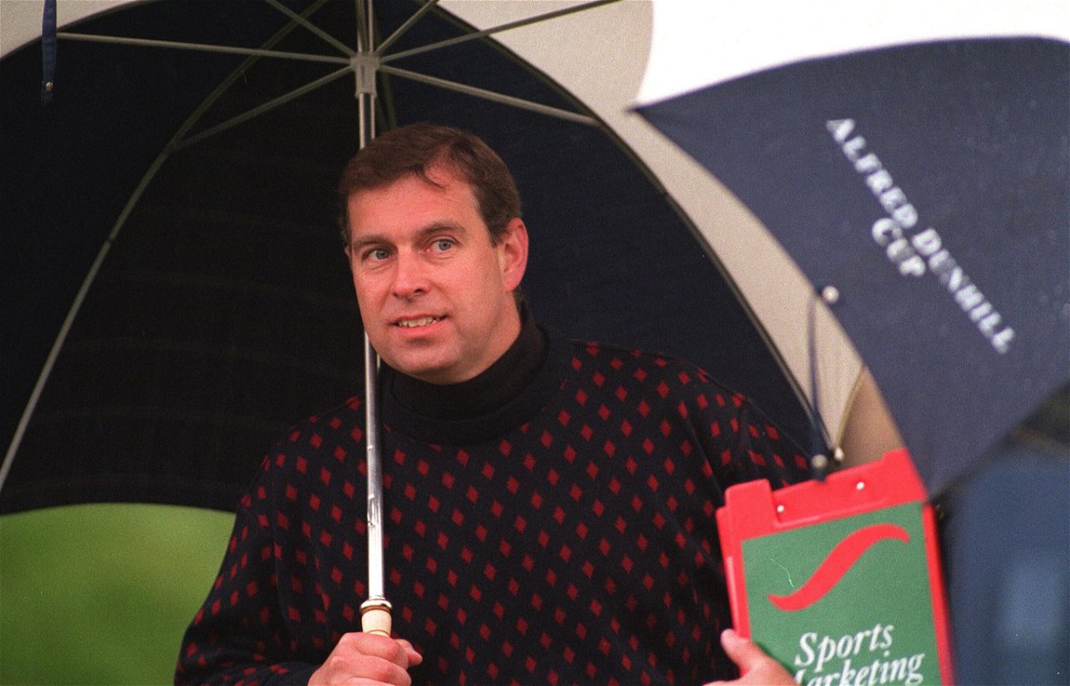 <i>Photonews Scotland/Shutterstock</i><br/>Prince Andrew at the Dunhill Golf Cup Open tournament at St Andrews in 1998.