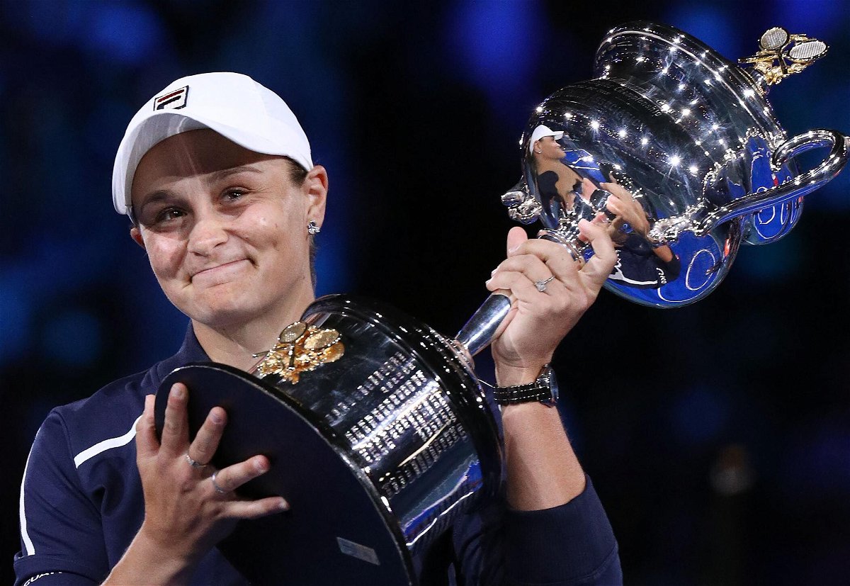 <i>AARON FRANCIS/AFP/AFP via Getty Images</i><br/>Ashleigh Barty is the first home singles Australian Open champion in more than four decades.