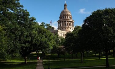 The Texas State Capitol is seen on the first day of the 87th Legislative Special Session on July 8