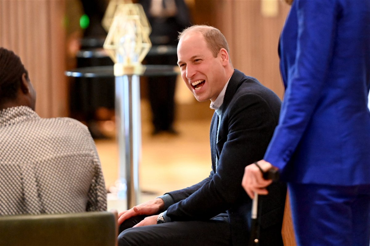 <i>Paul Grover/Getty Images</i><br/>The Duke of Cambridge laughs while visiting the newly opened BAFTA headquarters.