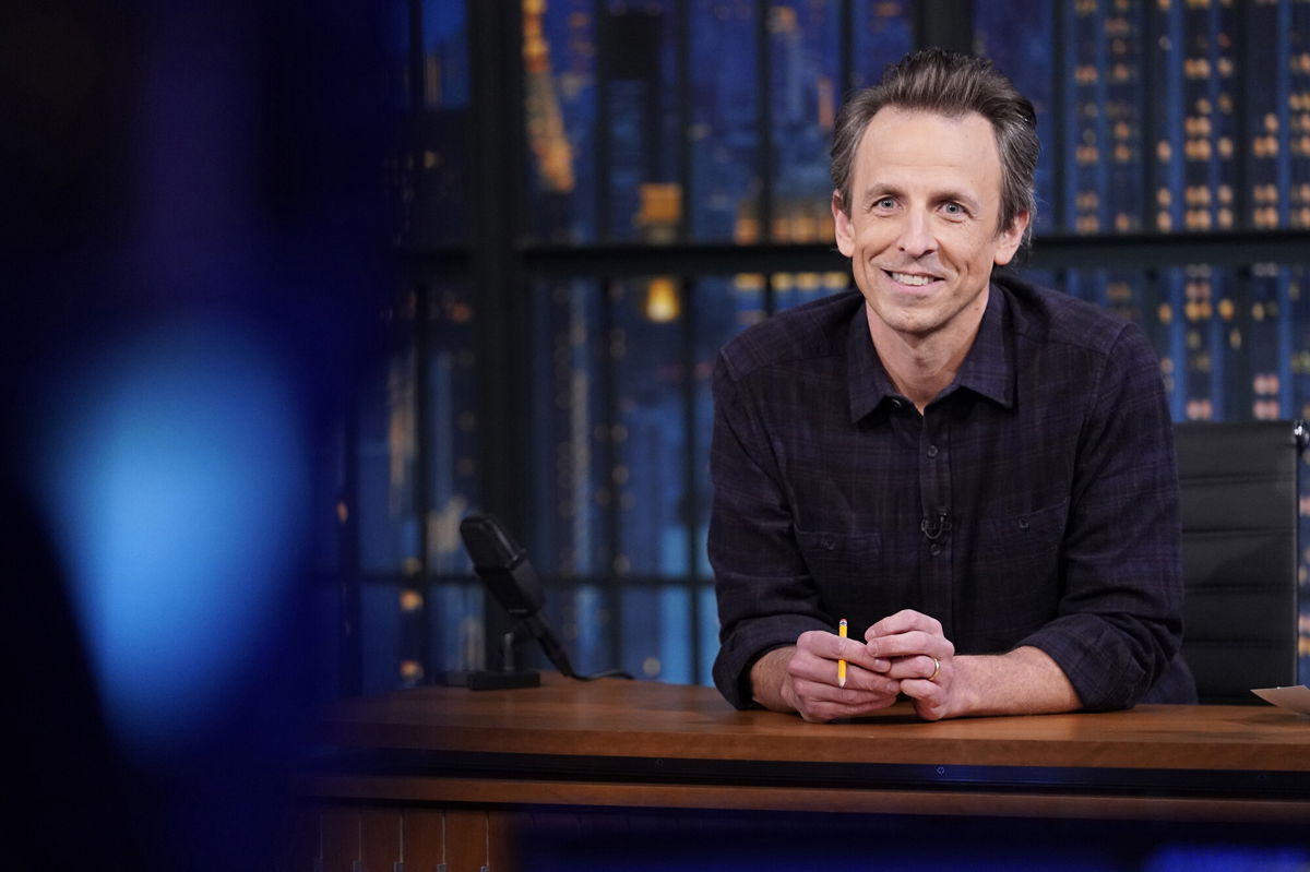 <i>Lloyd Bishop/NBC/NBCU Photo Bank/Getty Images</i><br/>Seth Meyers — the host of the network's 
